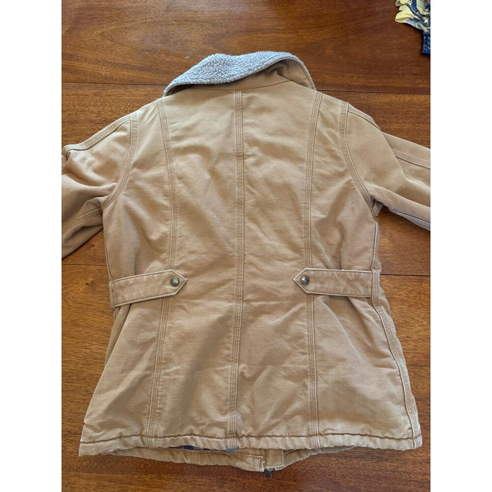 Carhartt Women’s Sandstone Wesley Coat Sherpa Lined Duck Canvas Jacket 102247 - Picture 2 of 13
